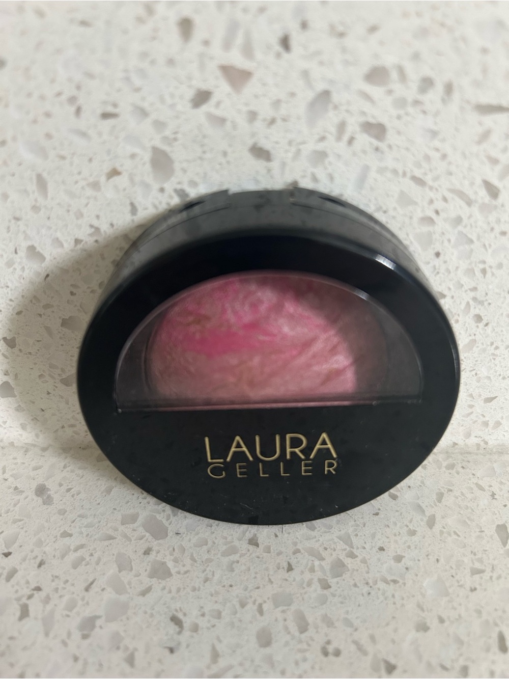 Laura Geller Marbleized Baked Blush-N-Brighton Blush Pink - Picture 2 of 8